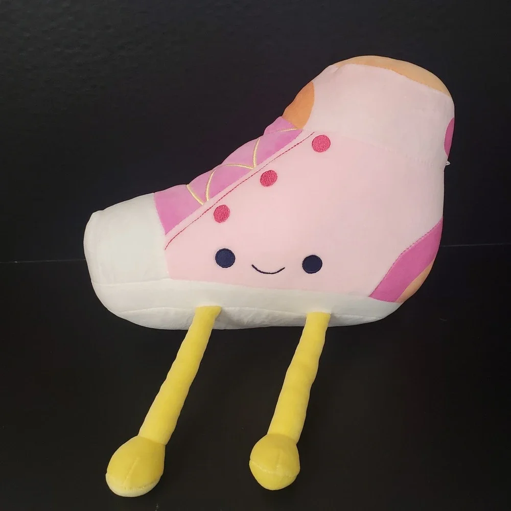 Inter-American Plush Pink‎ Shoe Shaped Sneaker Pillow W/ Legs 12